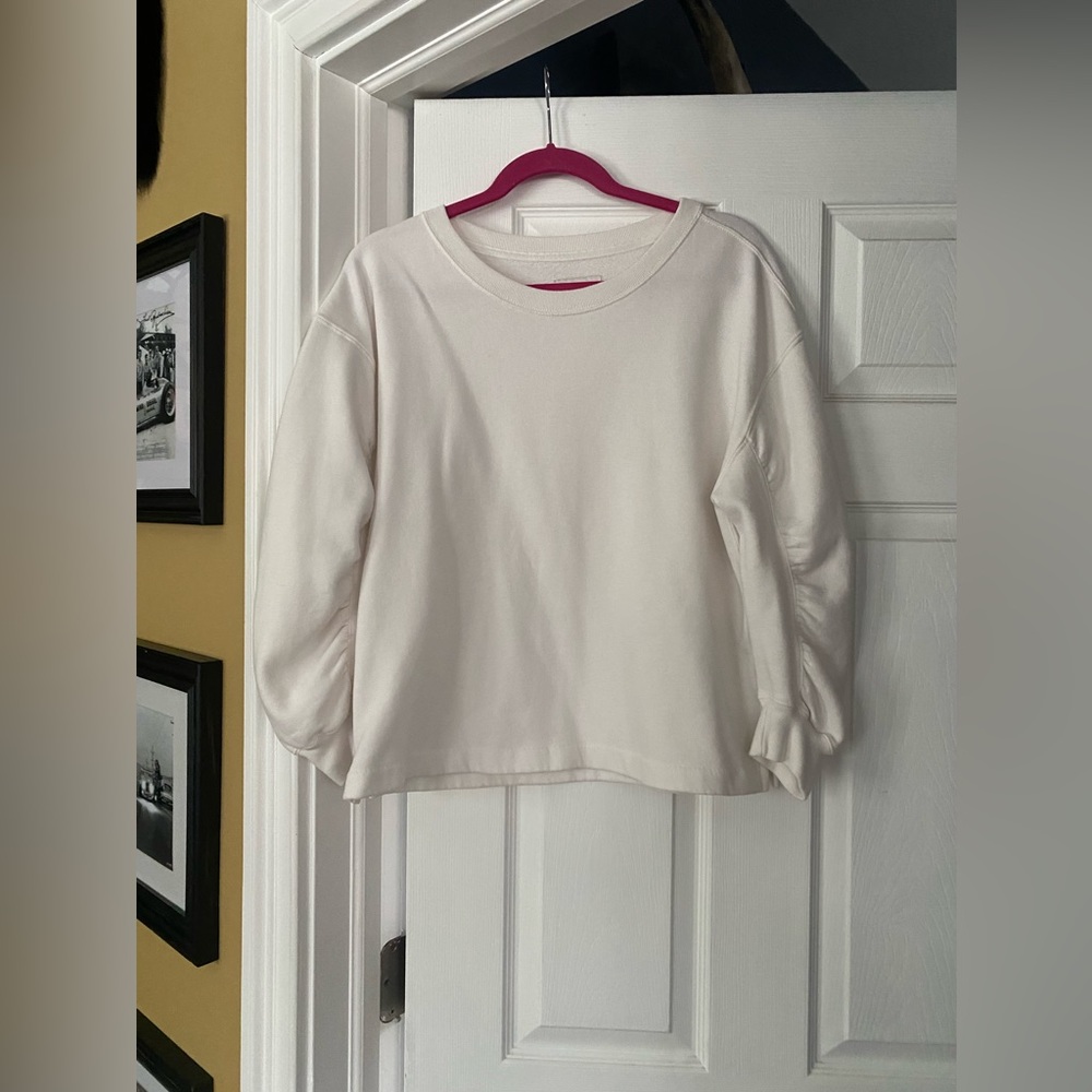 Abercrombie oversized cropped crewneck